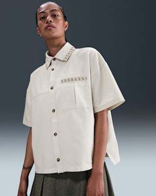 売れ筋商品|||ナイキ シャツ レディース トップス X NAOMI OSAKA - Button-down blouse - medium olive Nike Sportswear X NAOMI OSAKA - Button-down blouse - medium